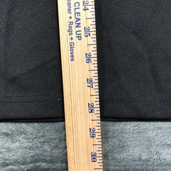 Barco Chef Shirt Mens Medium Black Short Sleeve Uniform Mock Neck Button Front - Picture 5 of 7